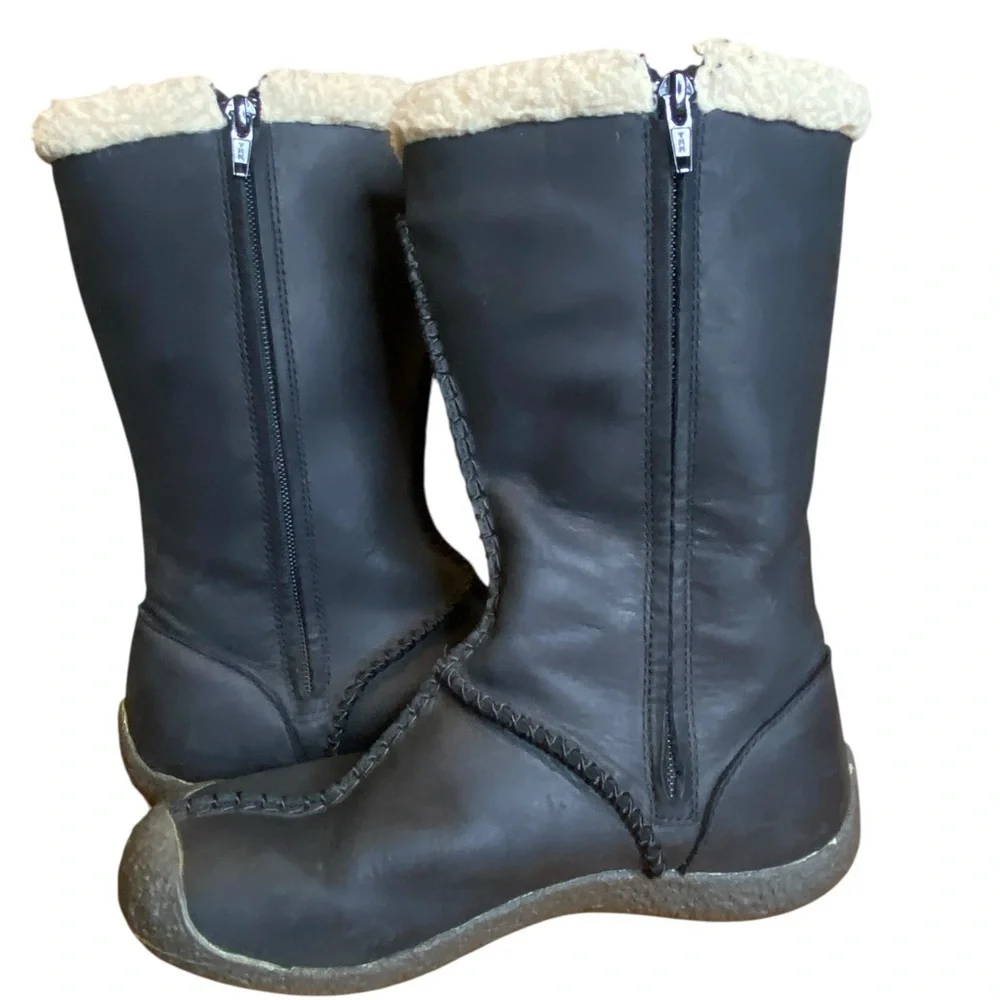 Keen Kaley Nubuck Leather Sherpa Boots Women’s Size 6